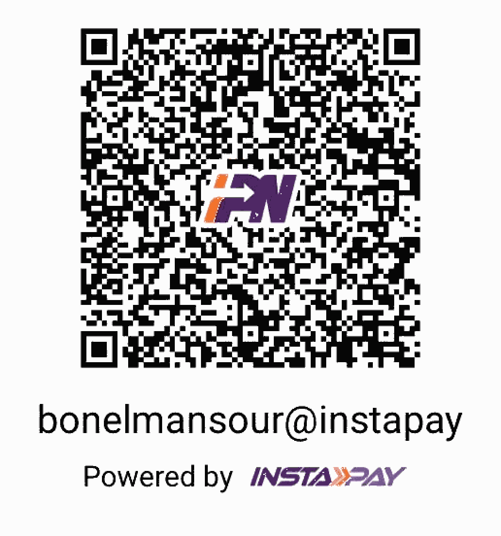 InstaPay QR code for bonelmansour@instapay